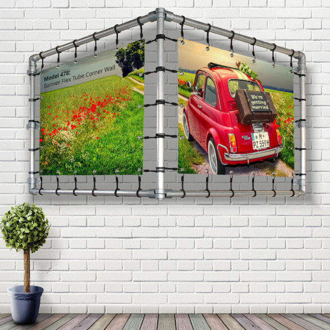 V Rahmen - für 200x100cm Banner